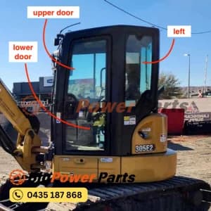 CAT 305 e2 Excavator Glass