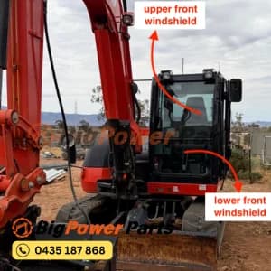 Kubota KX080-3 Excavator Cabin Glass
